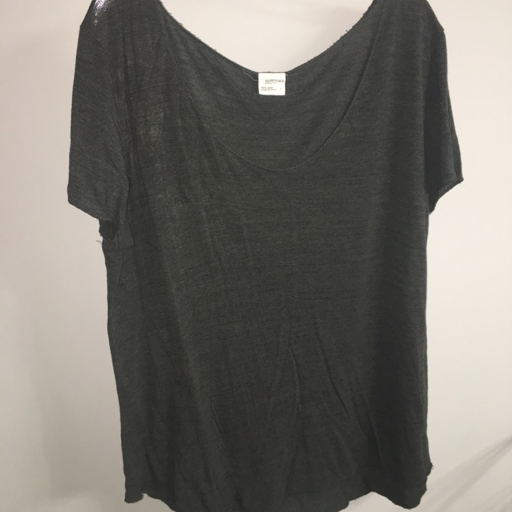 Grey V-neck
